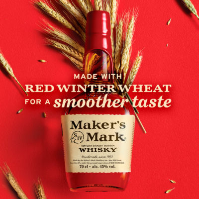 Maker's Mark Kentucky bourbon whisky bottle 70cl, imported from the UK