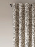 John Lewis grey scribble print lined eyelet curtains, UK version