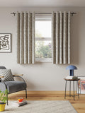 John Lewis grey scribble print lined eyelet curtains, UK version