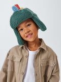John Lewis kids' dino spike trapper hat green, UK version