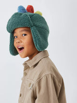 John Lewis John Lewis Kids' Dino Spike Trapper Hat Green Children's Winter Hat- Buy online at McGrocer