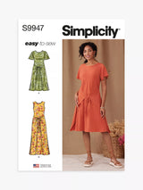 John Lewis Simplicity Misses' Wrap Dresses Sewing Pattern, S9947- Buy online at McGrocer