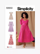 John Lewis Simplicity Misses' Spaghetti Strap Dresses Sewing Pattern S9950- Buy online at McGrocer
