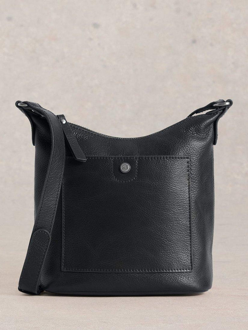 White Stuff Mini Fern crossbody bag pure black - British product