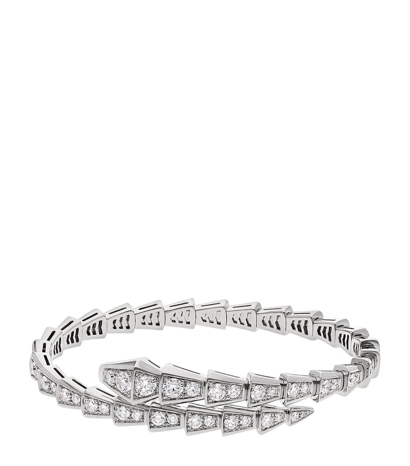 Bvlgari Serpenti Viper bracelet white gold diamonds (British brand)