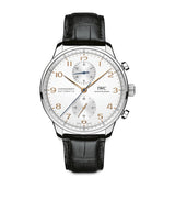 Harrods IWC Schaffhausen Stainless Steel Portugieser Chronograph Watch 41mm- Buy online at McGrocer