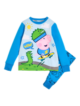 Brand Threads Peppa Pig George Pig Pyjama-Set Blau Mehrfarbig