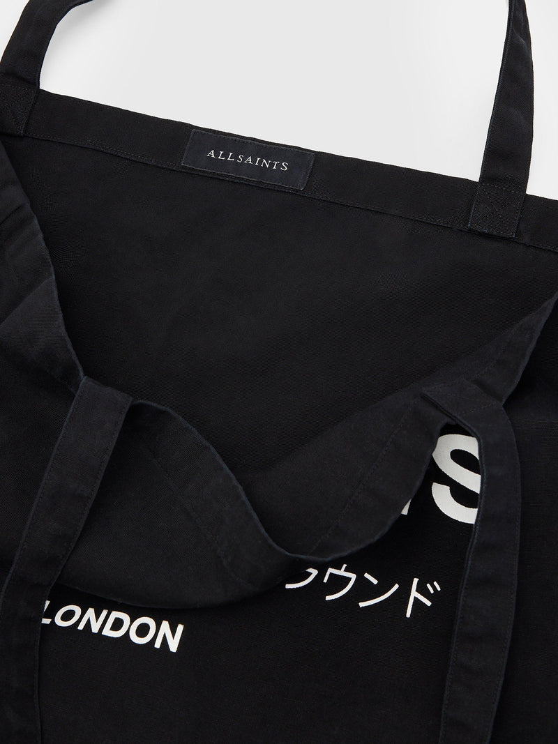 AllSaints Underground acid tote bag organic cotton (British brand)