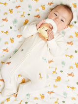 John Lewis Mini Cuddles Baby Cotton Animal Starter Set Rattle Cream Pack of 4- Buy online at McGrocer