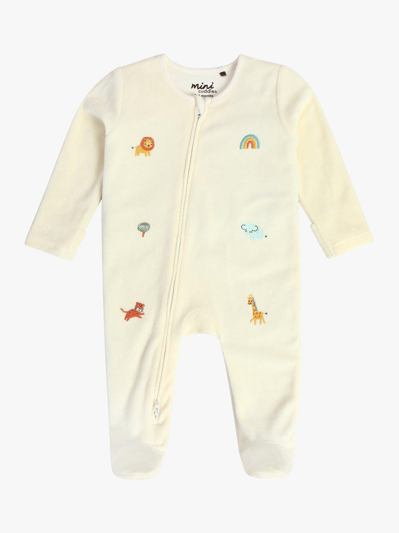 Mini Cuddles Baby Cotton Animal Starter Set Rattle Cream, imported from the UK