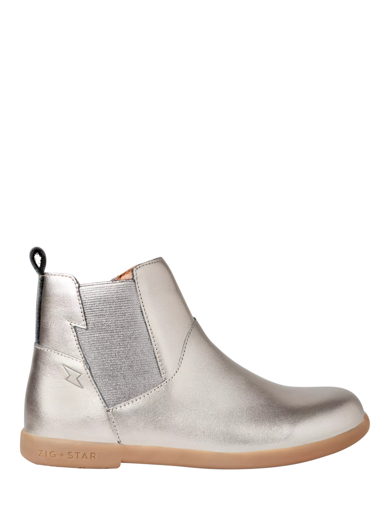 Zig+Star Kids' Rockit Boot, Pewter - EU31