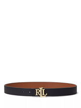 John Lewis Lauren Ralph Lauren Pebble Leather Reversible Regular Belt Black/Tan- Buy online at McGrocer