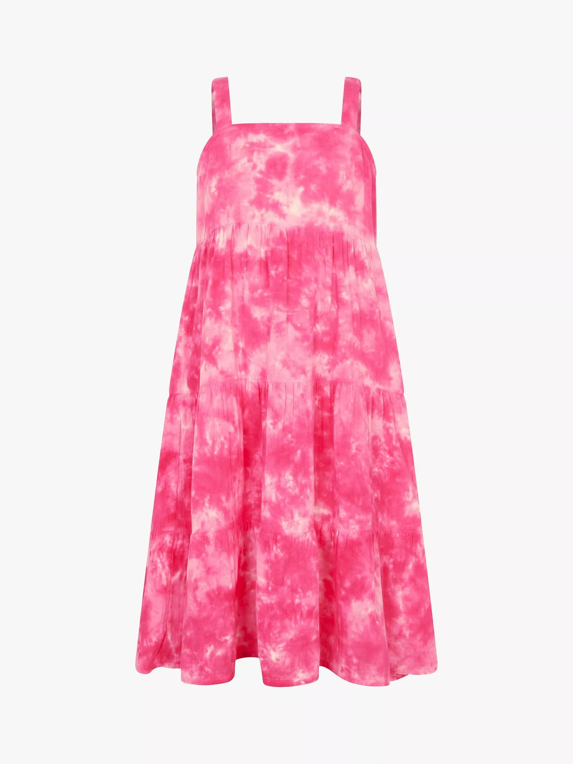 Angels by Accessorize Kids' Mini Me Cotton Tie Dye Dress, Pink - McGrocer