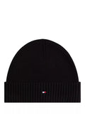 Tommy Hilfiger flag logo beanie hat cotton cashmere blend - British product