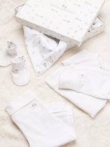 John Lewis Angel & Rocket Baby Eli Organic Cotton Baby Gift Set Ecru- Buy online at McGrocer