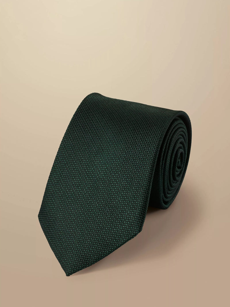 Charles Tyrwhitt textured silk stain resistant tie 8cm, imported from the UK