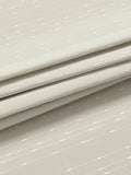 John Lewis slub stripe voile curtain panel in natural putty, imported from the UK