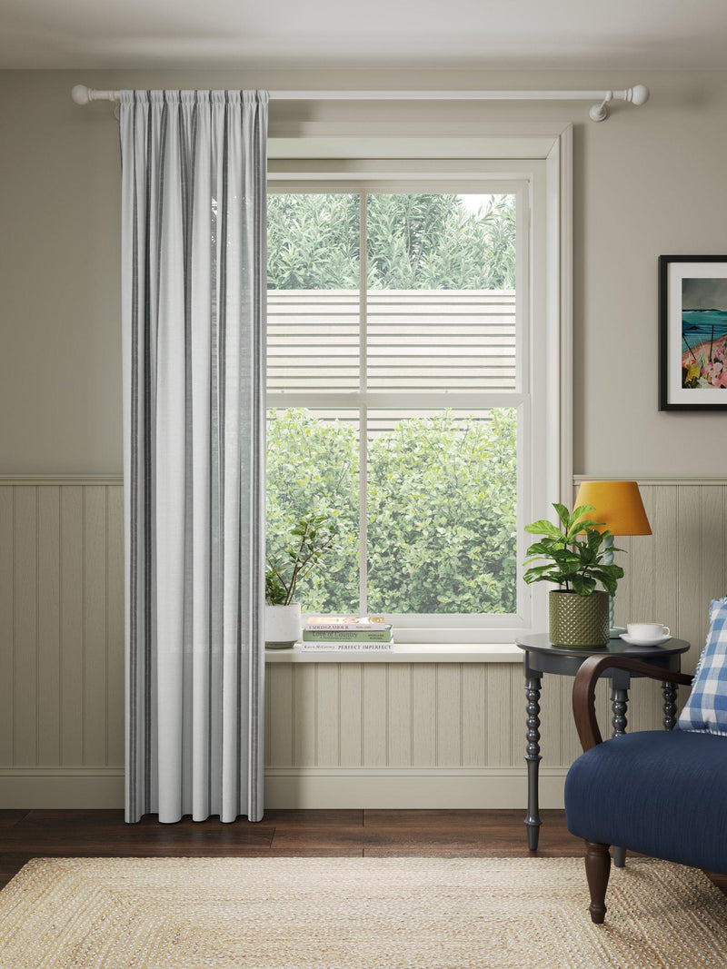 John Lewis stripe voile panel 183x140cm, imported from the UK
