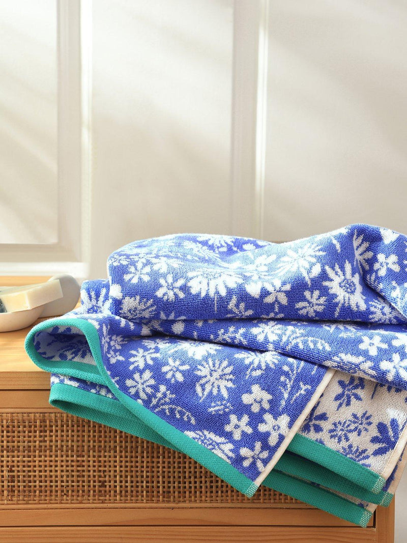 bluebellgray ally floral cotton towels - British product