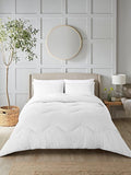Night Lark seersucker coverless duvet and pillowcase set in polar white, imported from the UK