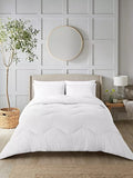 Night Lark seersucker coverless duvet and pillowcase set in polar white, imported from the UK