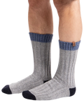 totes wool blend thermal socks navy grey pack of 2 (British brand)