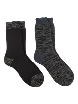John Lewis totes Men's 3 TOG Brushed Thermal Lined Socks Pack of 2 Black/Grey- Buy online at McGrocer