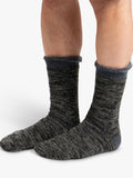 totes men's thermal socks pack of 2 black grey (British brand)