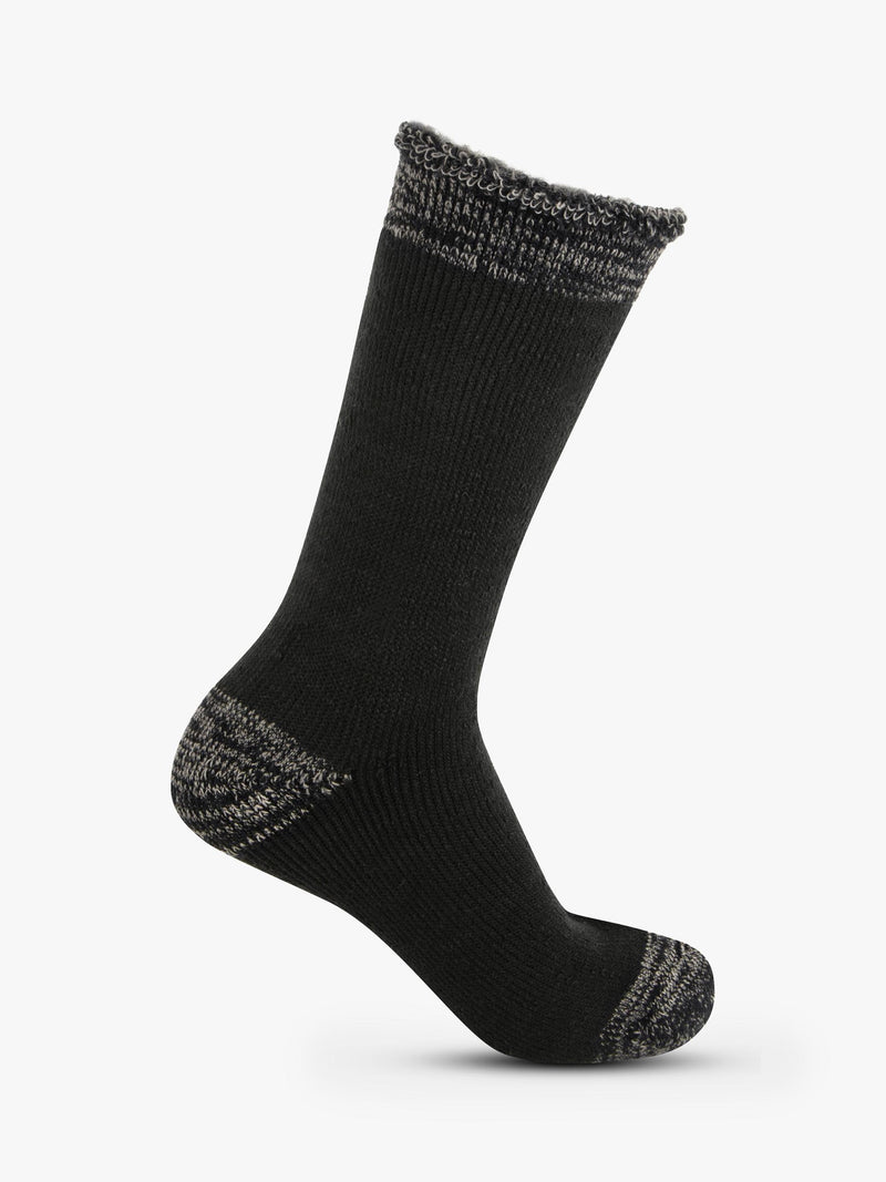 totes men's thermal socks pack of 2 black grey (British brand)