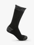 totes men's thermal socks pack of 2 black grey (British brand)