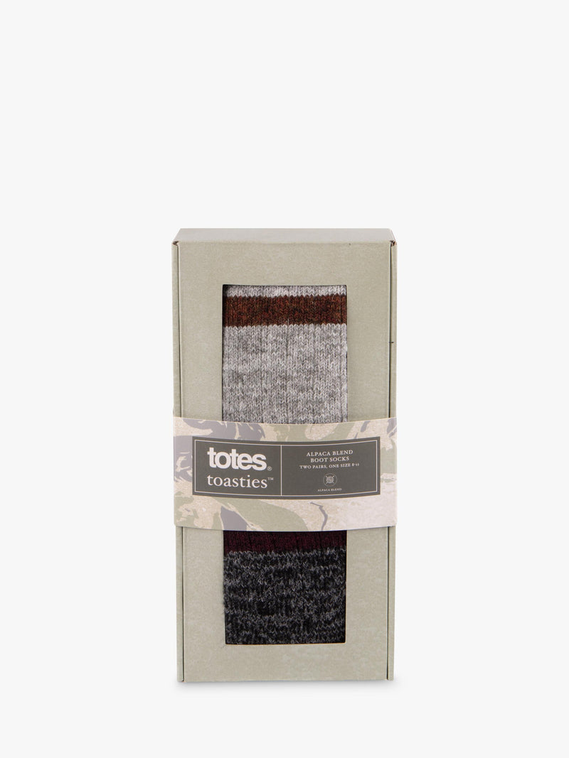 totes men's alpaca blend ankle socks 2-pack - British product