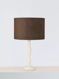 John Lewis Matt Velvet Drum Lampshade H18x25cm, imported from the UK