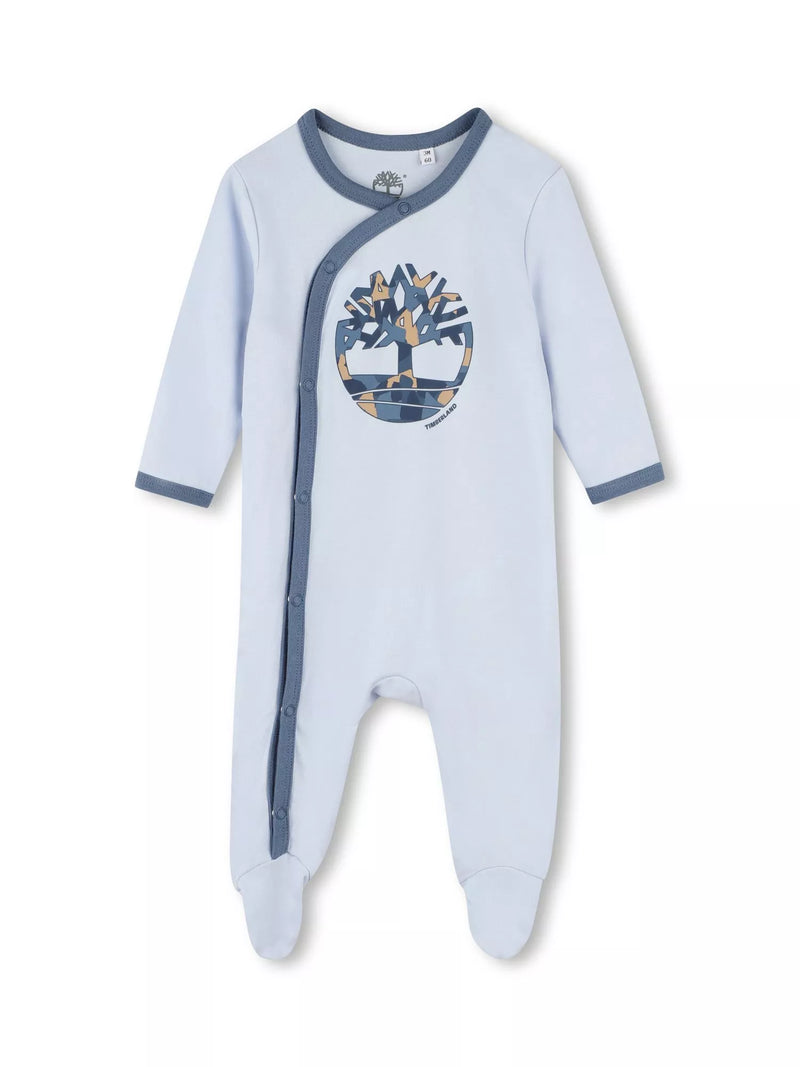 Timberland Baby Strampler mit Logo, Hellblau - McGrocer