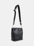 Whistles bucket bag black leather, imported from the UK