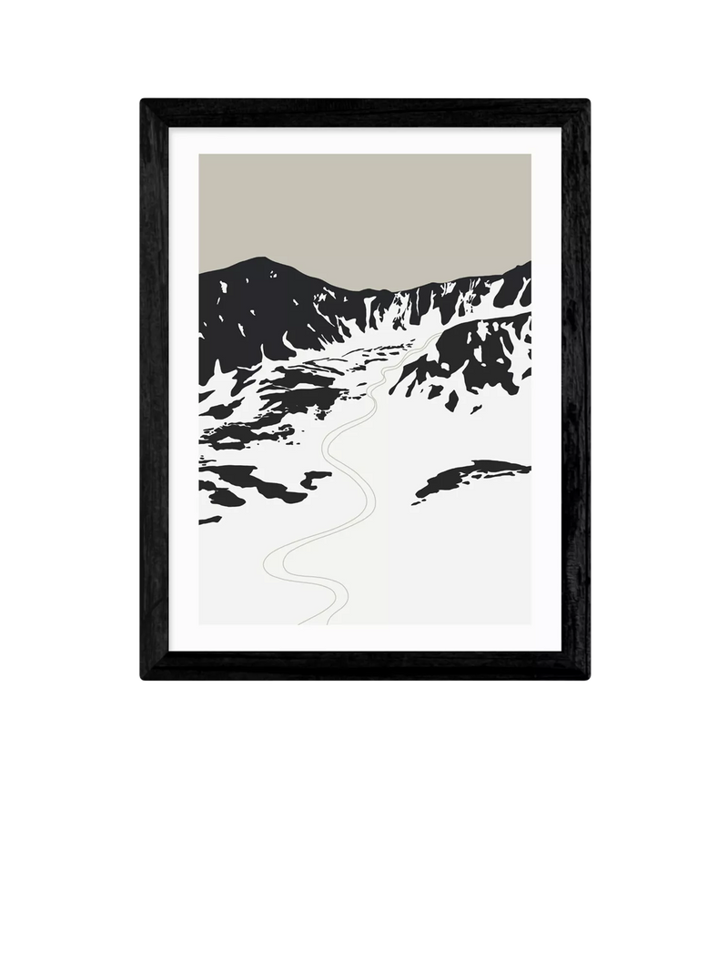 EAST END PRINTS Coit Collective Ski Landscape Framed Print