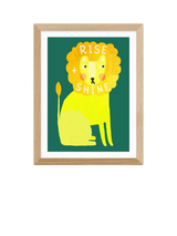 John Lewis EAST END PRINTS Darcie Olley Rise and Shine Lion Framed Print, 33.4x28.4cm- Buy online at McGrocer