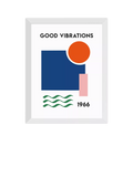 East End Prints Fan Club Good Vibrations Framed Print