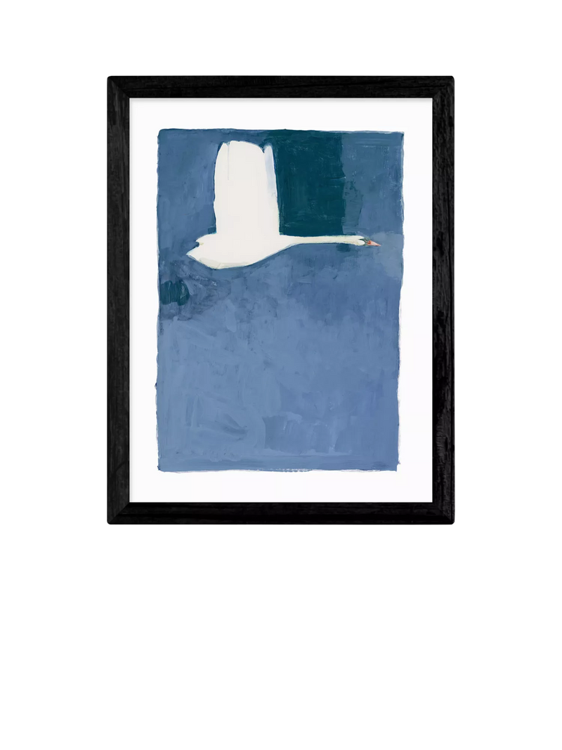 East End Prints Jörgen Hansson 'Swan II' Framed Print