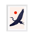 EAST END PRINTS Kubistika 'Crane' Framed Print Small