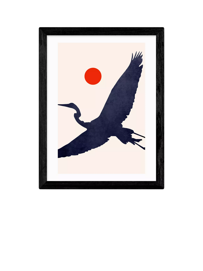 East End Prints Kubistika Crane framed art print (British brand)