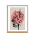 EAST END PRINTS Kubistika 'Memories And Moments' Framed Print - Oak Frame 53.4 x 43.4cm