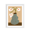 EAST END PRINTS Miho Art Studio Party Floral Pottery Framed Print, Small