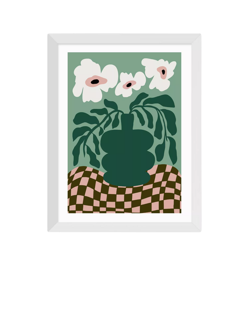 East End Prints Miho Art Studio Bold Blossom Pottery Framed Print Small
