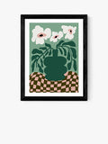 EAST END PRINTS Bold Blossom Pottery framed print small, UK version