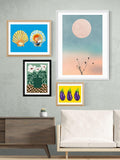 EAST END PRINTS Bold Blossom Pottery framed print small, UK version