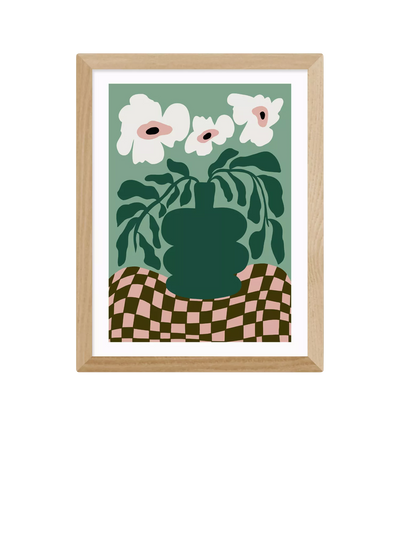 John Lewis East End Prints Miho Art Studio Bold Blossom Pottery Framed Print Small- Buy online at McGrocer