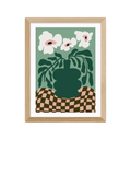 EAST END PRINTS Bold Blossom Pottery framed print small, UK version