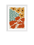 EAST END PRINTS Miho Art Studio 'Exotic Flower Garden' Framed Print - Oak Frame 83.4 x 63.4cm