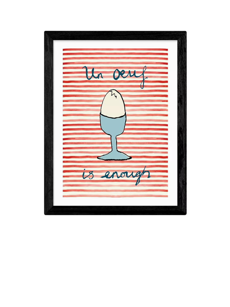 East End Prints 'Un Oeuf' framed print small, imported from the UK