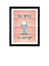 John Lewis East End Prints Poet and Painter 'Un Oeuf' Framed Print 33.4 x 28.4cm- Buy online at McGrocer